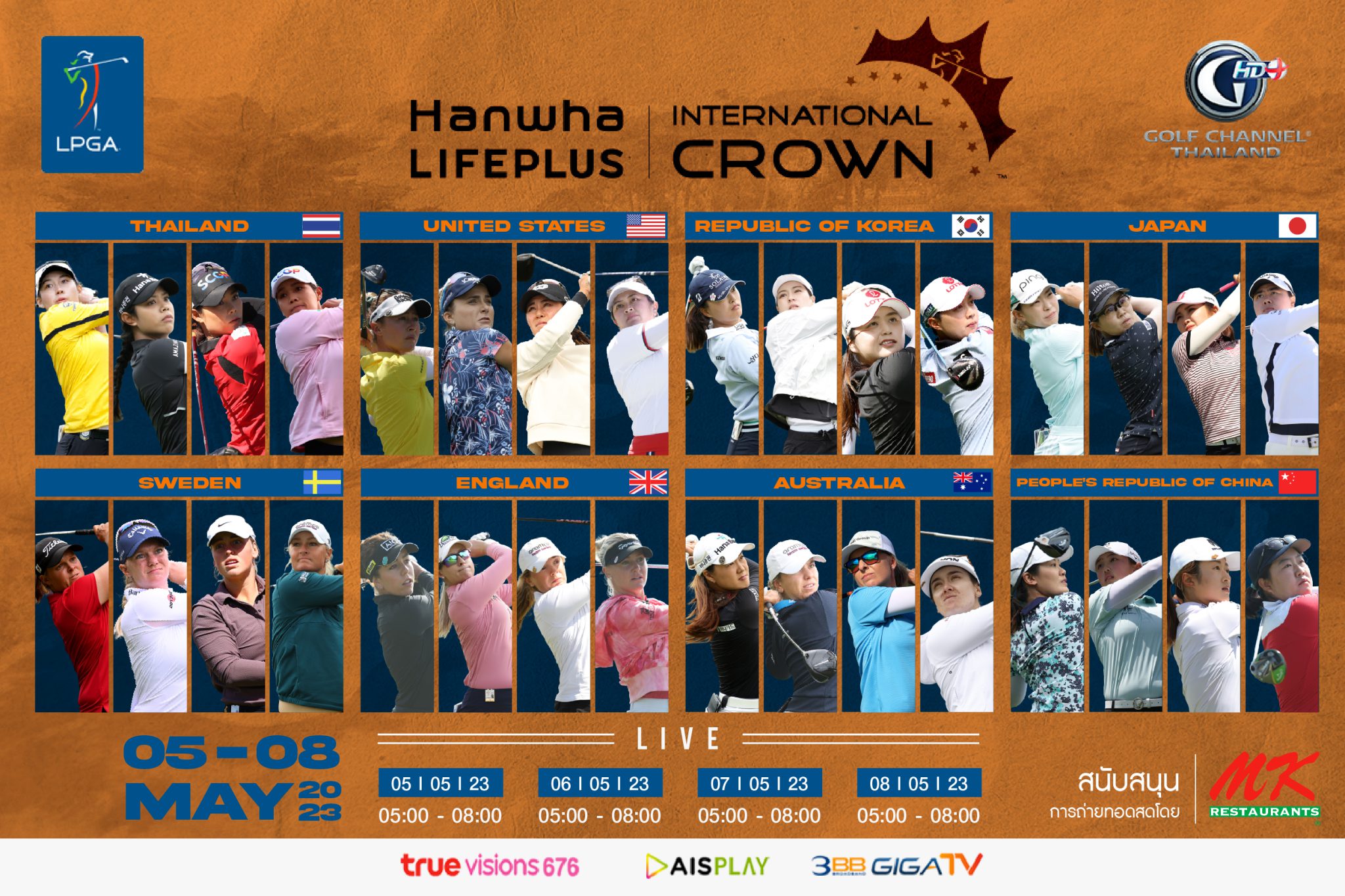 2023 LPGA Tour Hanwha LIFEPLUS International Crown Golf Channel Thailand